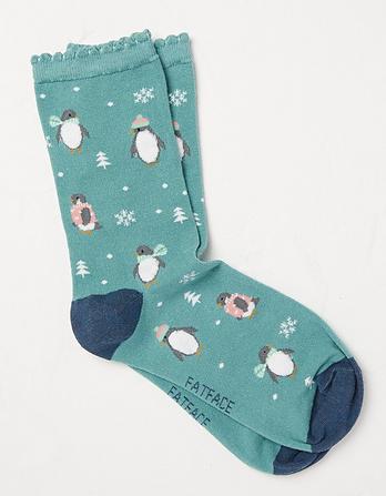 1 Pack Fluffy Chilly Pippa Penguin Socks