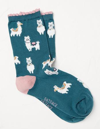 1 Pack Fluffy Llama Socks