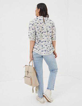 Flora Broderie Ditsy Blouse