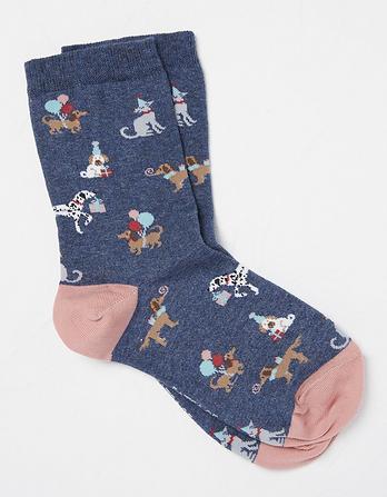 1 Pack Party Dogs Socks
