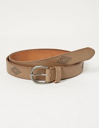 Jean Stud Leather Belt