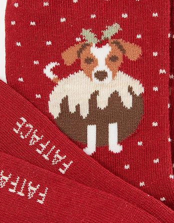 1 Pack Christmas Dog Socks