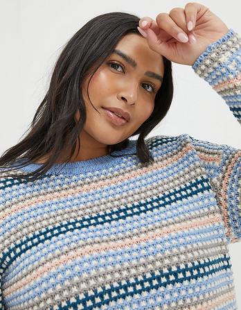 Elsewhere Stitch Stripe Sweater