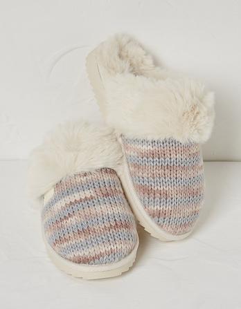 Kaia Knitted Mule Slippers