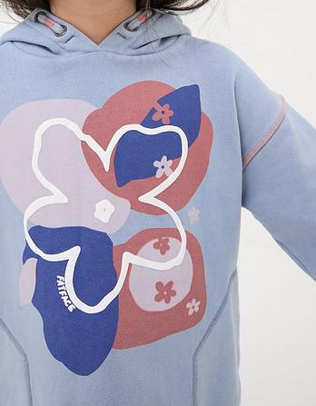 Abstract Floral Popover Hoodie