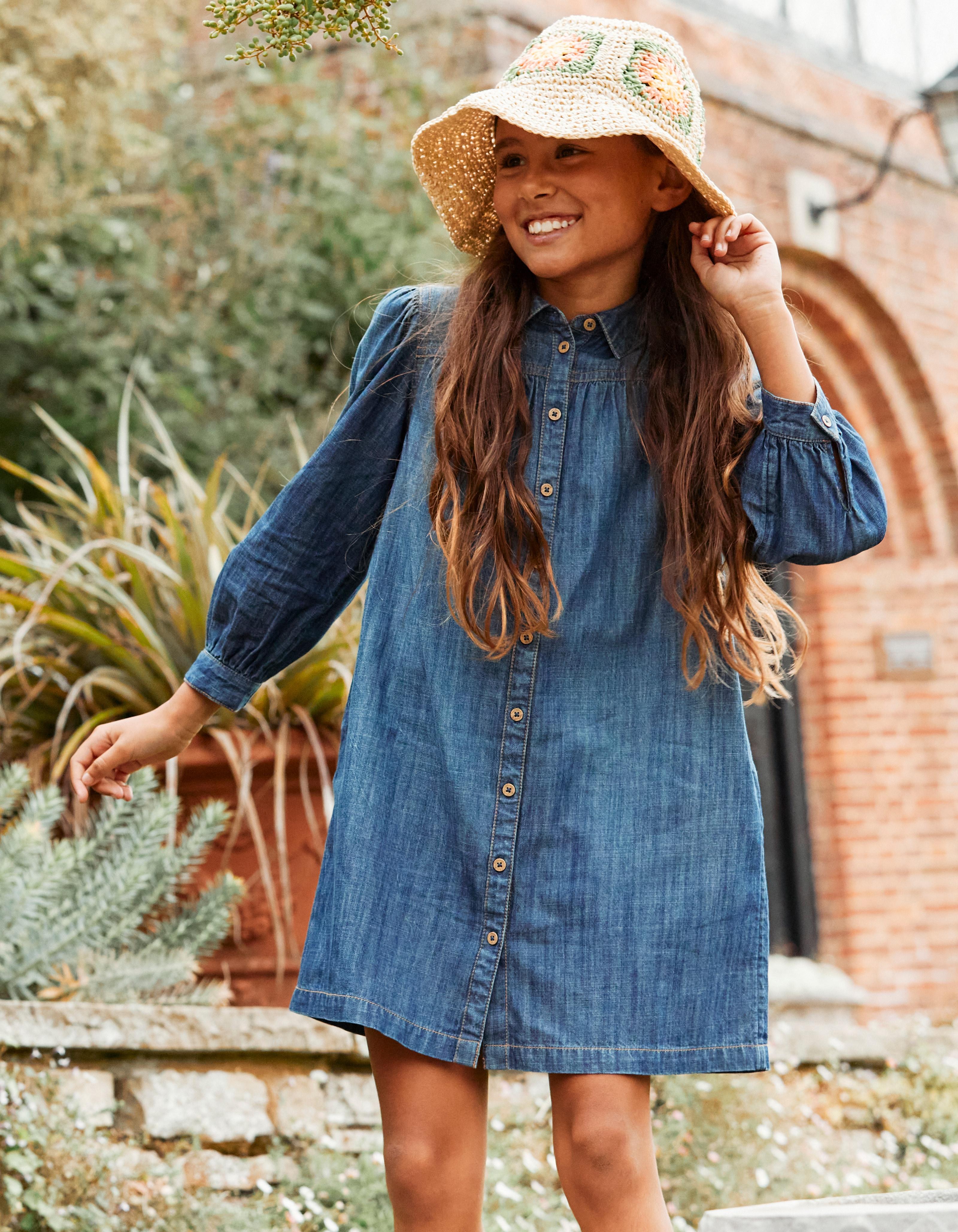 Jeans shirt cheap dress for girl