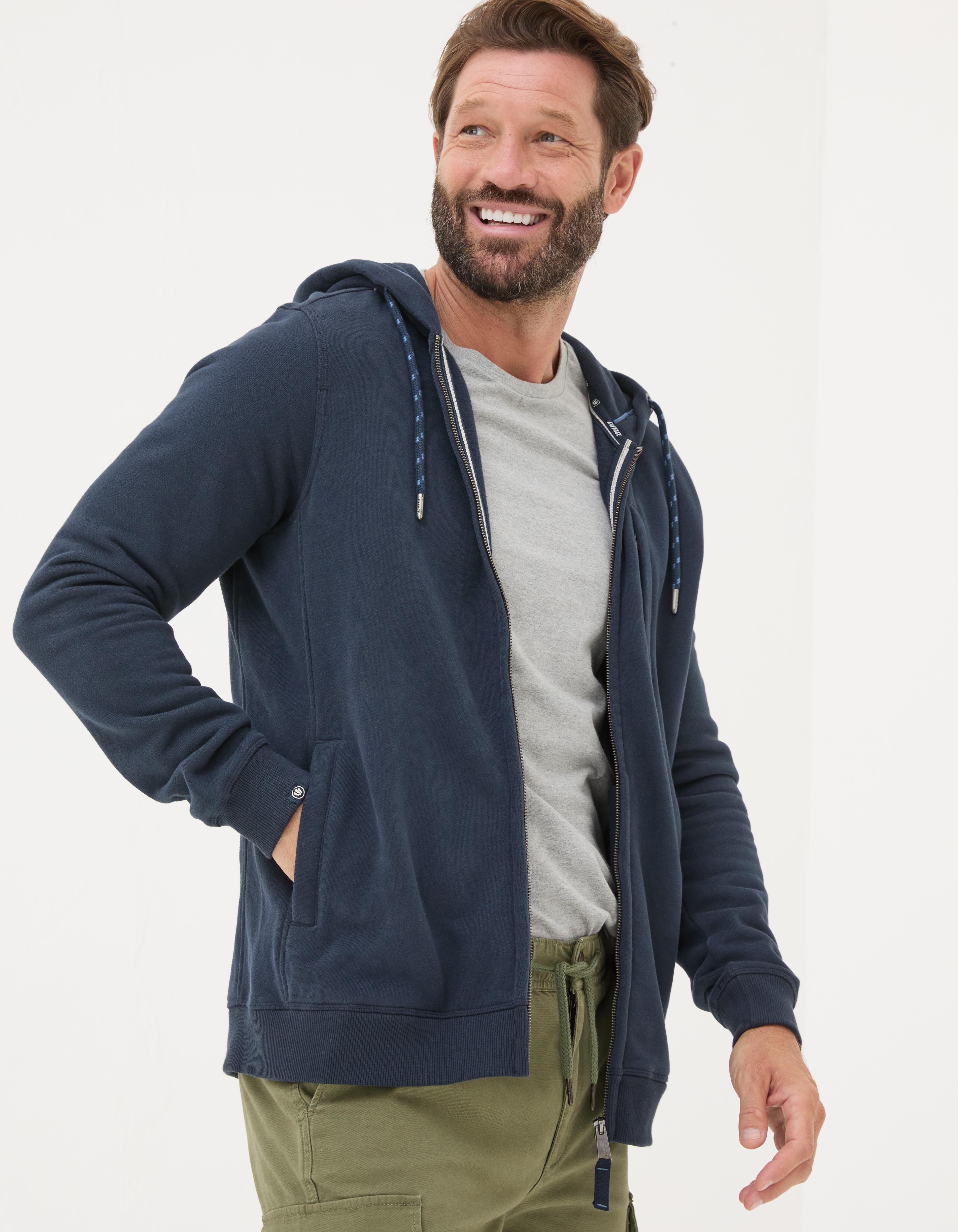 Mens zip up hoodies on sale uk