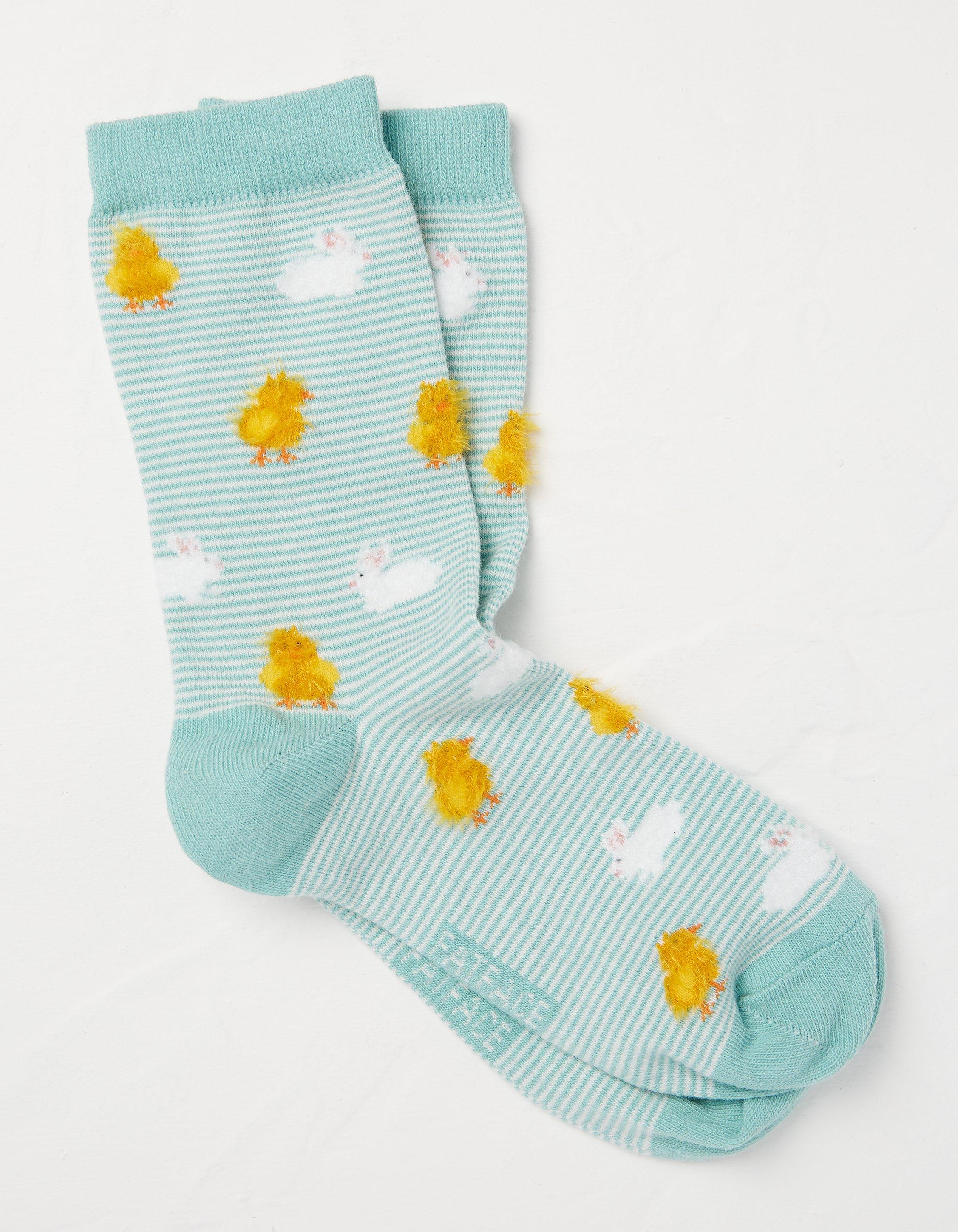 1 Pack Chick And Bunny Socks