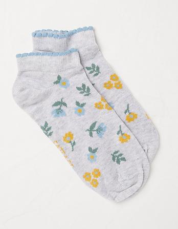1 Pack Floral Trainer Socks