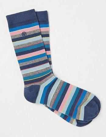 1 Pack Bruce Stripe Socks