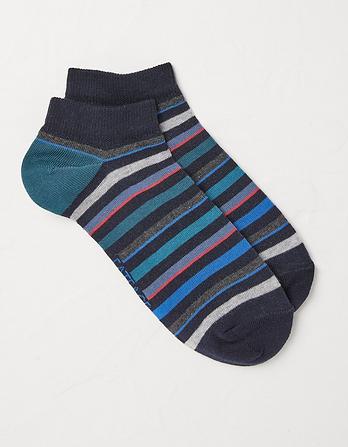 1 Pack Oscar Stripe Trainer Socks