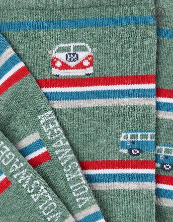 1 Pack Vw Camper Stripe Socks