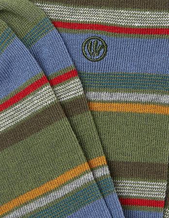 1 Pack Christian Multi Stripe Socks