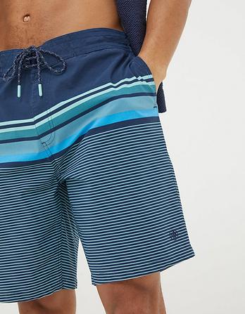 Camber Placement Stripe Swim Shorts