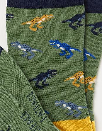 1 Pack Dinosaurs Socks