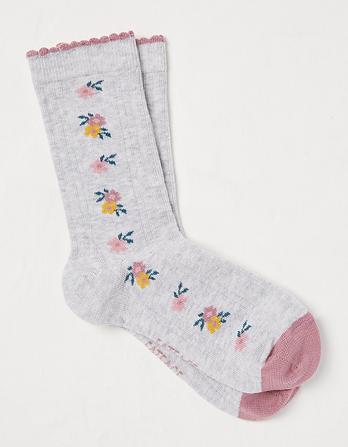 1 Pack Floral Socks