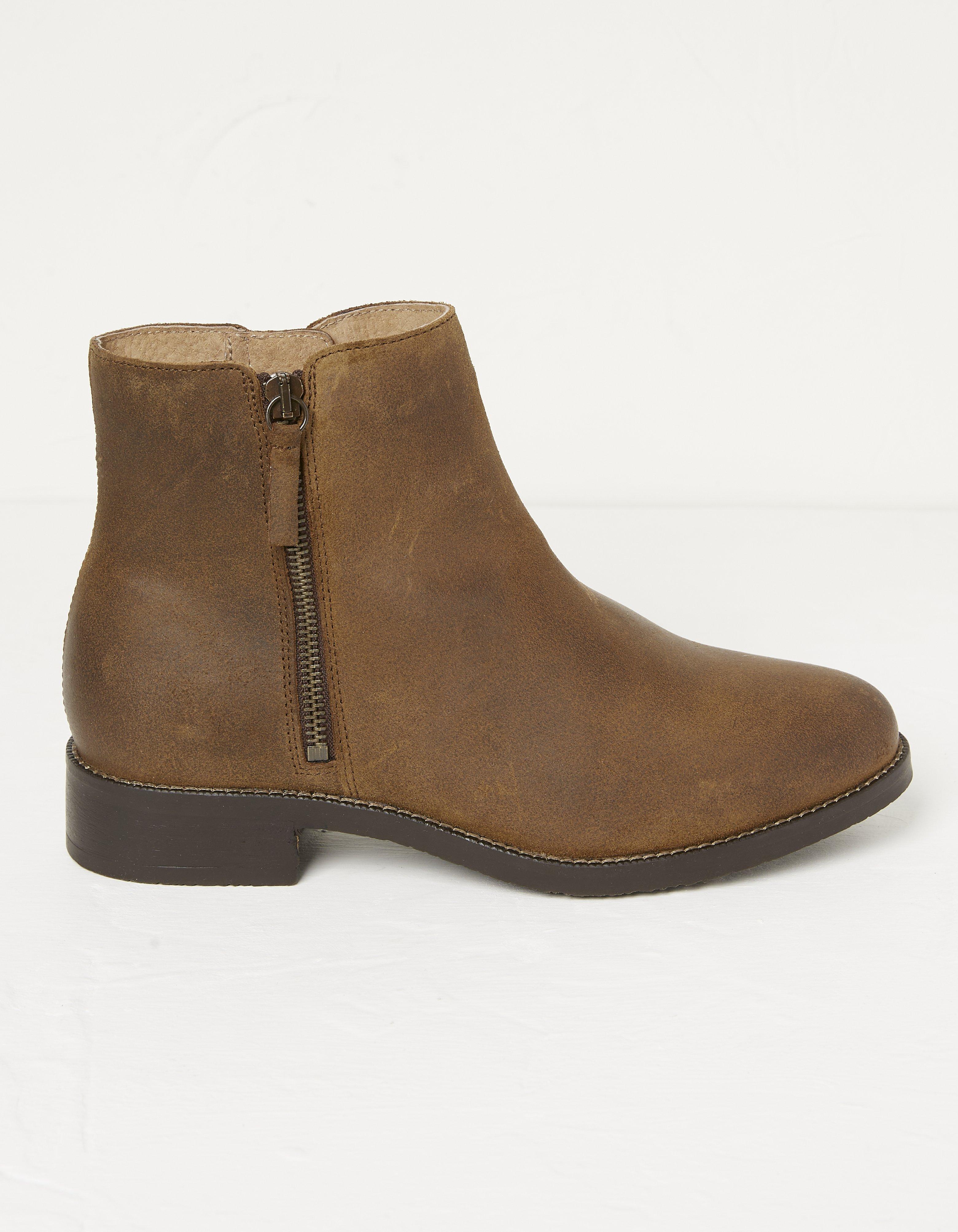 Suede zip ankle on sale boots