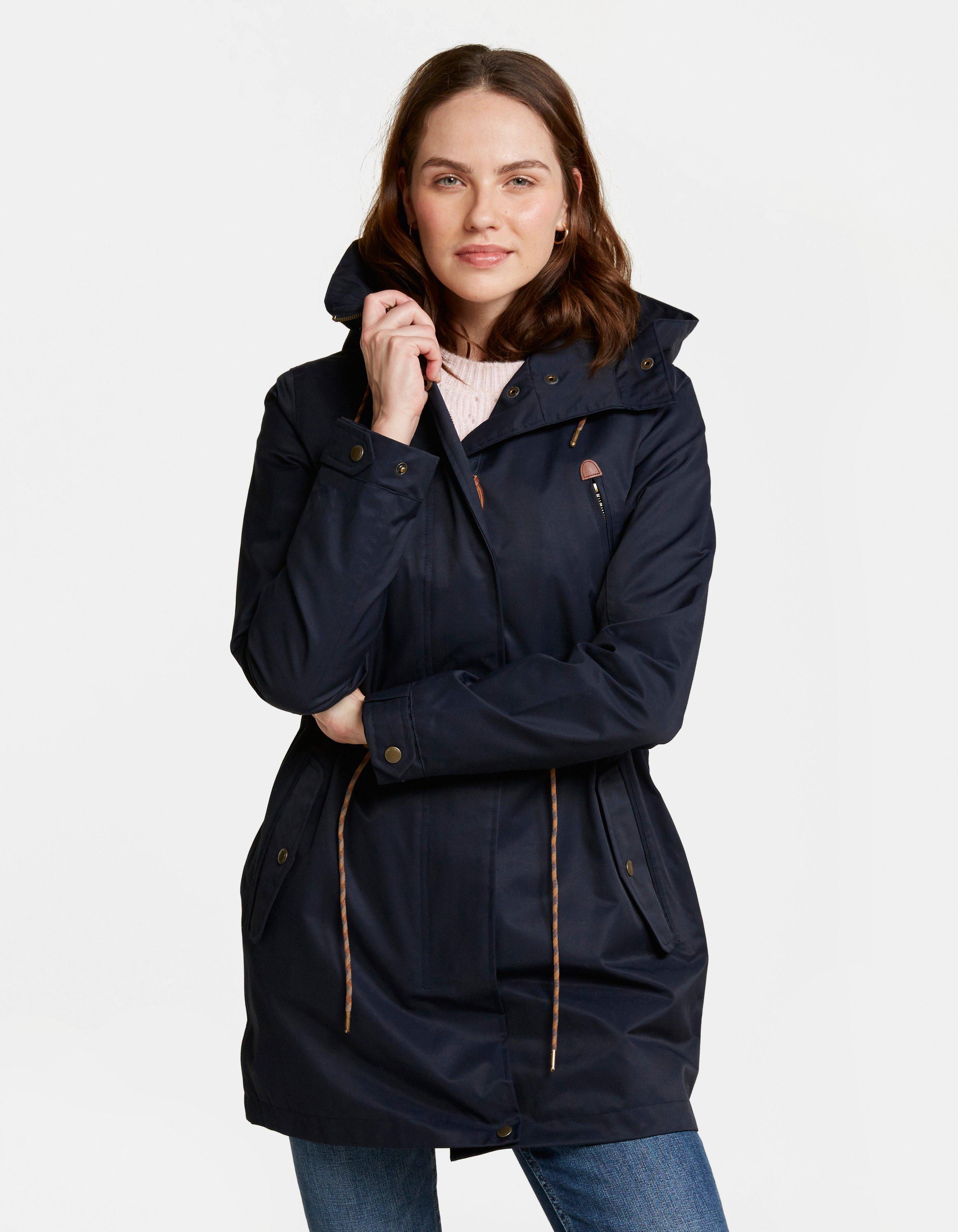 FatFace Rain You Don't Need To Go Away, We Are Here, Ready To Play! Our  Fonda Jacket Is 100% With Plenty Of Sealed Pockets, A Zip And Popper Fly,  And