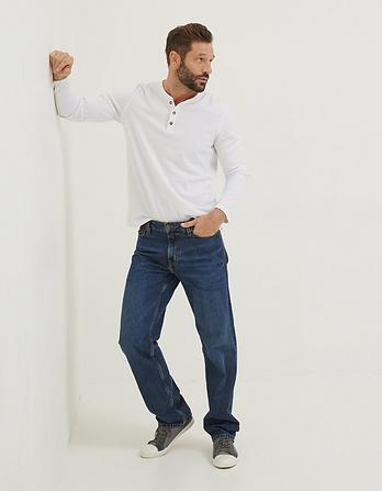 Straight Mid Wash Jeans