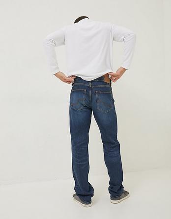 Straight Mid Wash Jeans