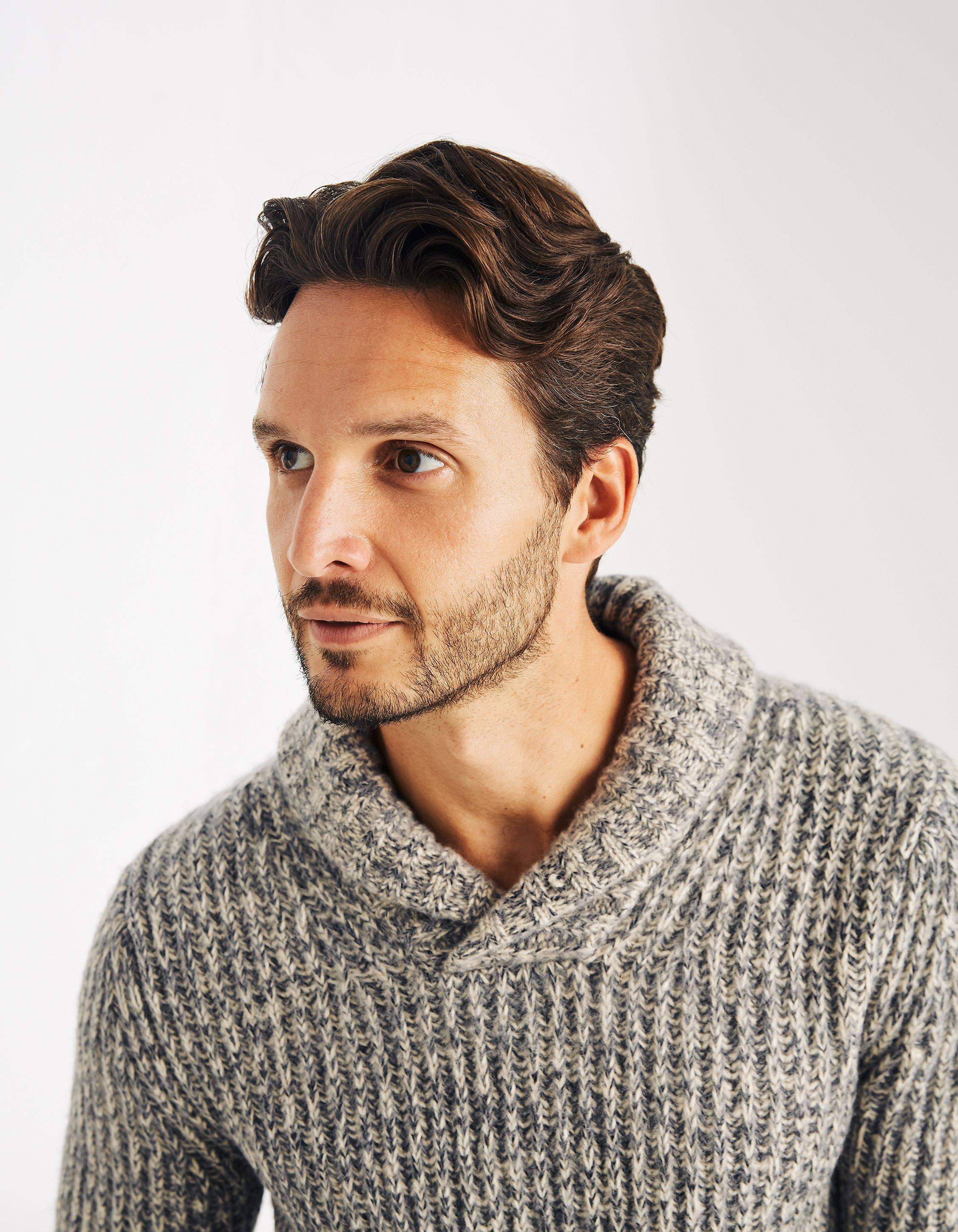 Shawl collar 2025 jumper mens