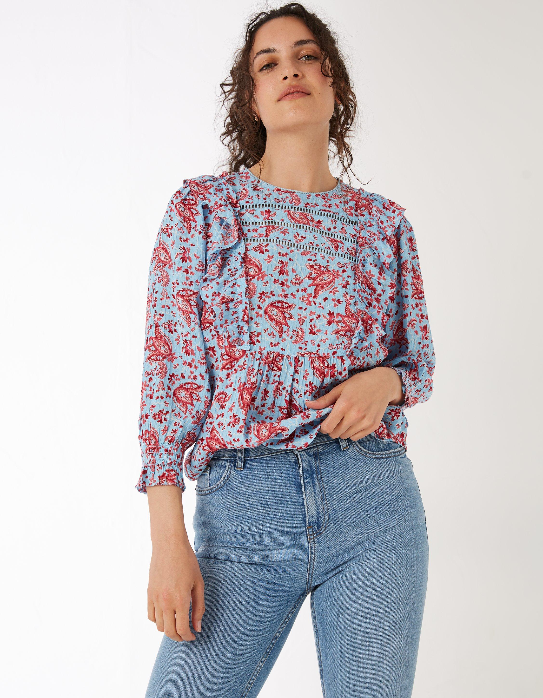Rye Floral Craft Blouse, Shirts & Blouses | FatFace.com