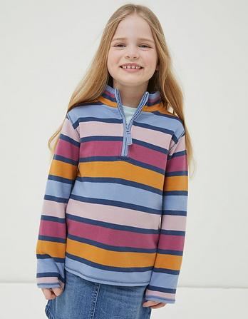 Multi Stripe Half Neck Sweatshirt