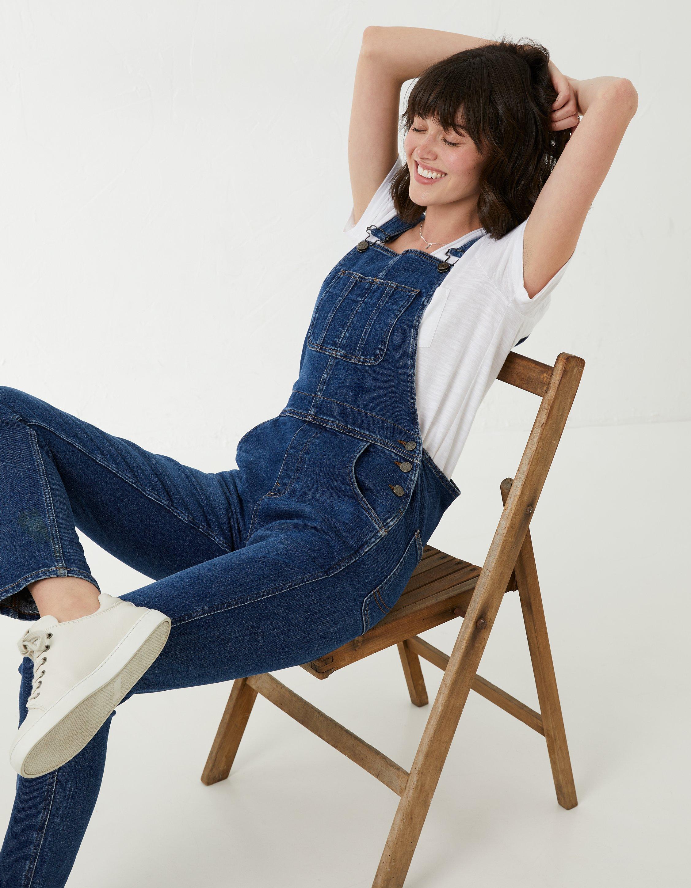  HIYIRUI Couples Denim Bib Overalls Classic Straight