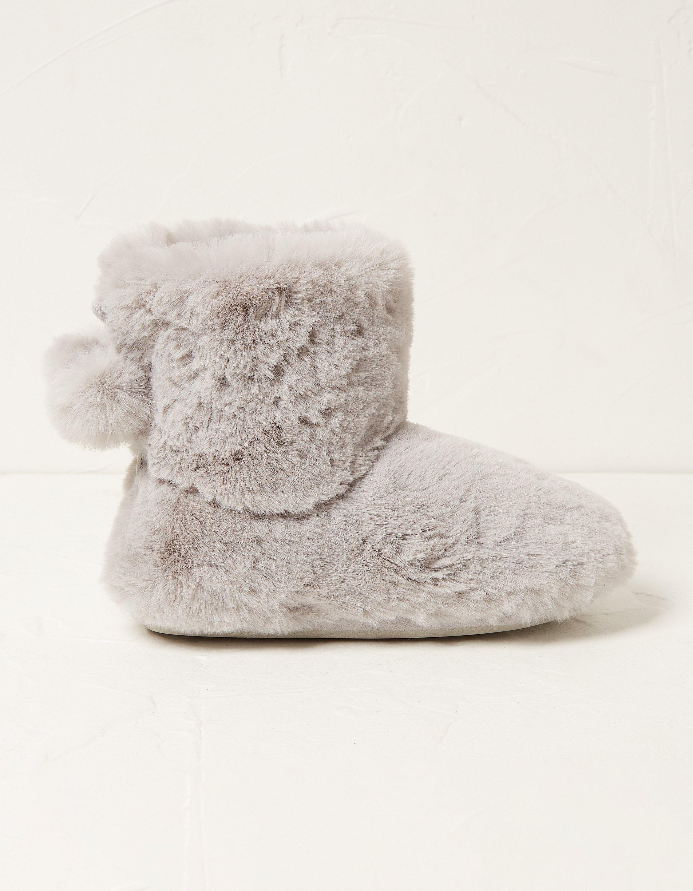 Fluffy boot shop slippers womens