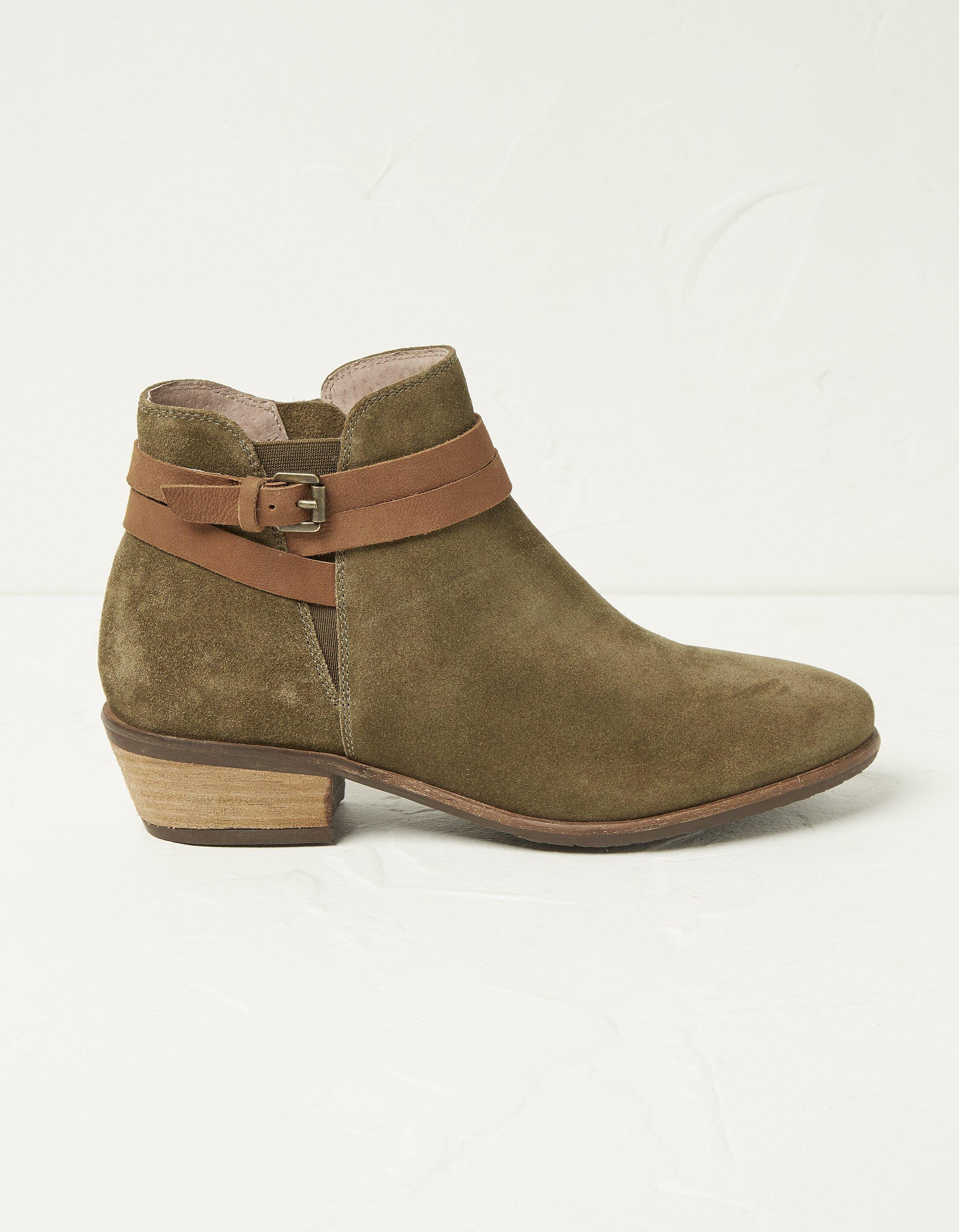 Ava Ankle Strap Boots, Boots | FatFace.com