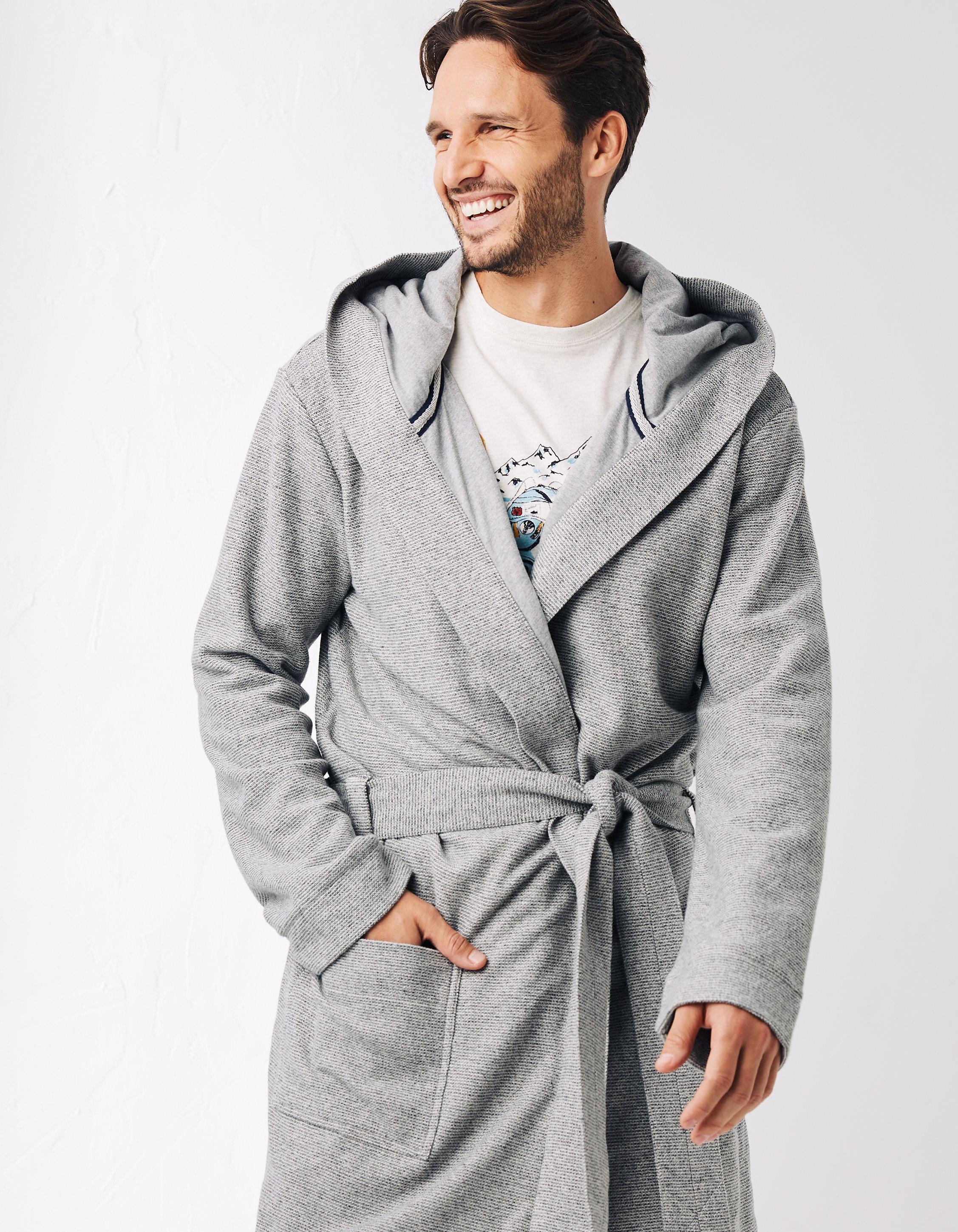 Mens waffle clearance dressing gown