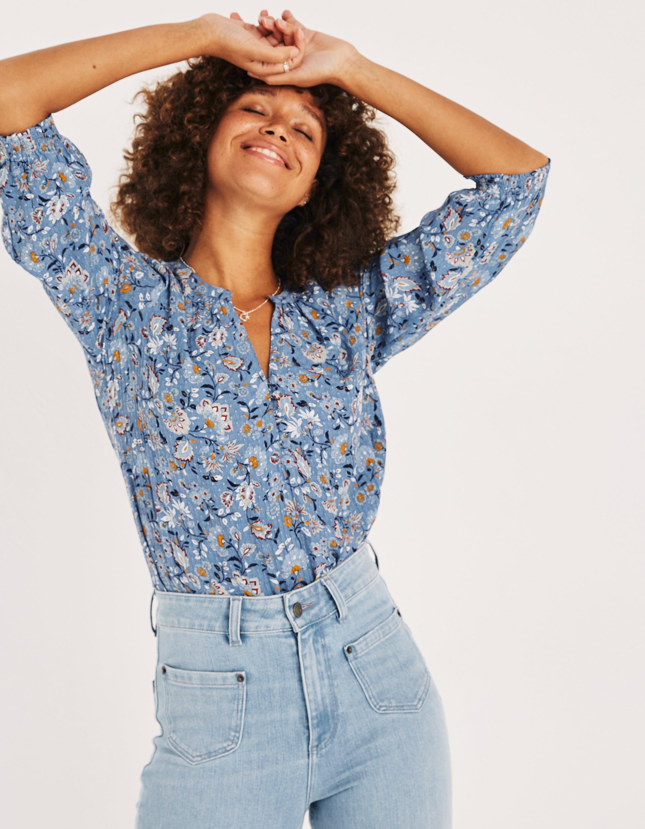 Kayla Festival Floral Blouse, Shirts & Blouses | FatFace.com