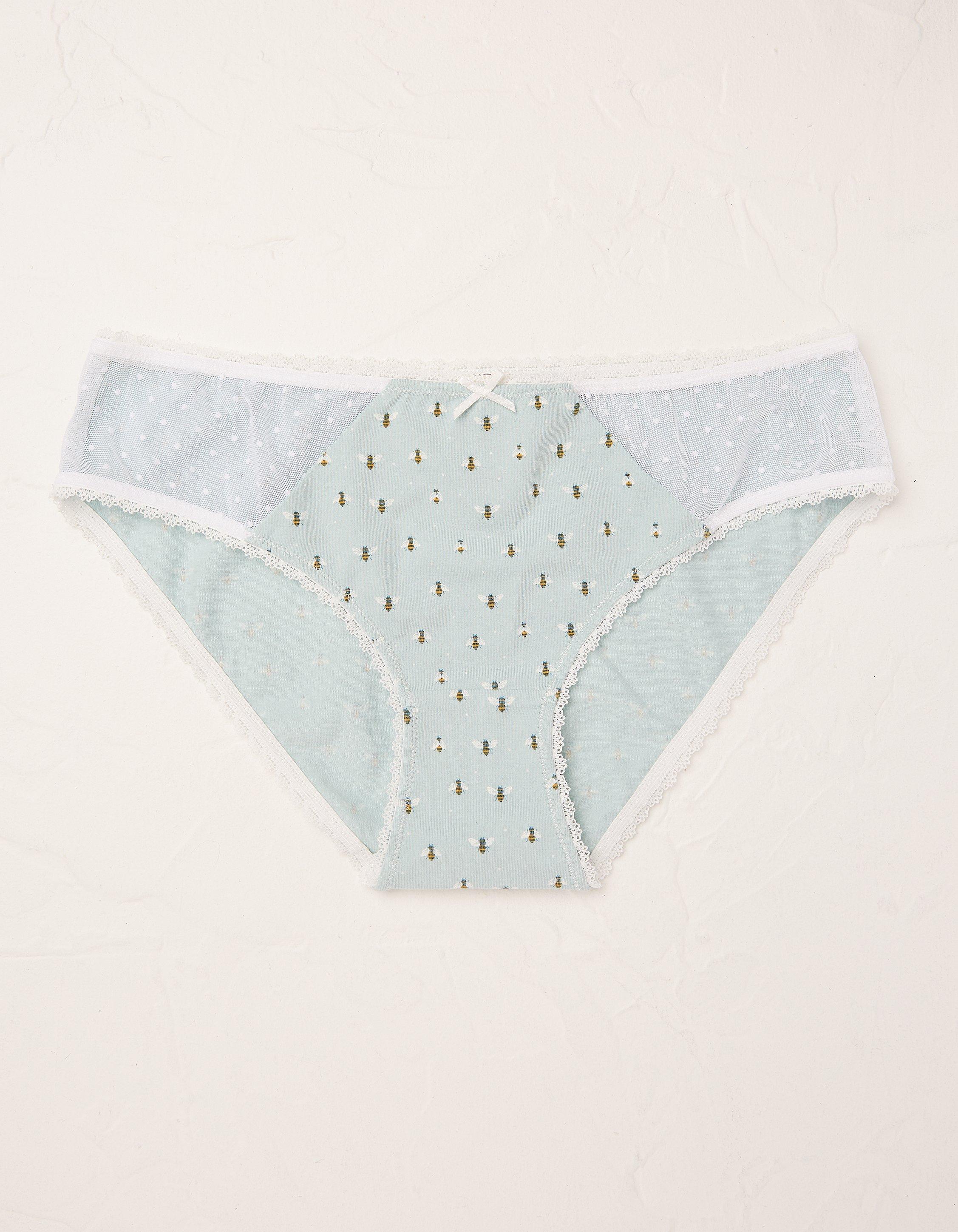 Bee Print Mini Knickers, Socks, Underwear & Tights