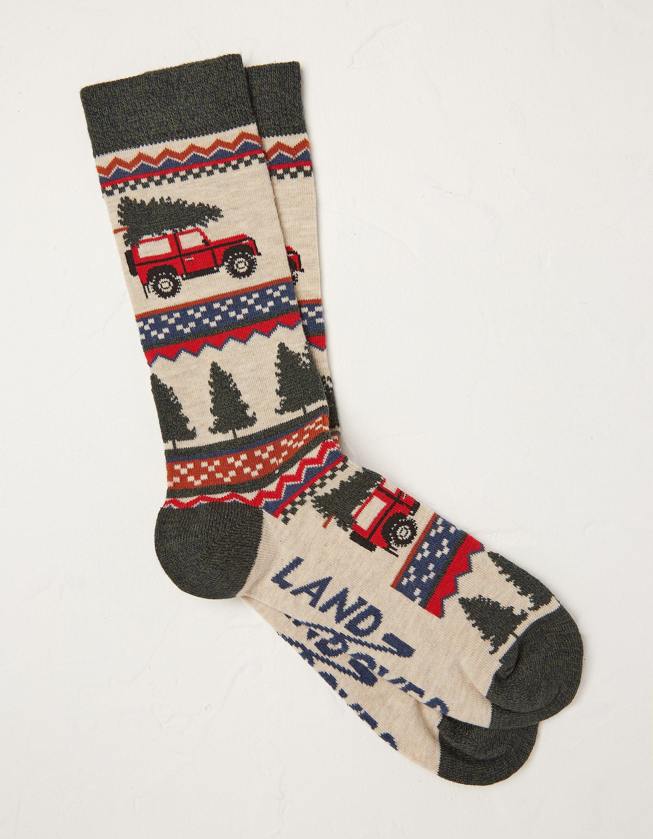 One Pack Land Rover Tree Socks, Underwear & Socks | FatFace.com