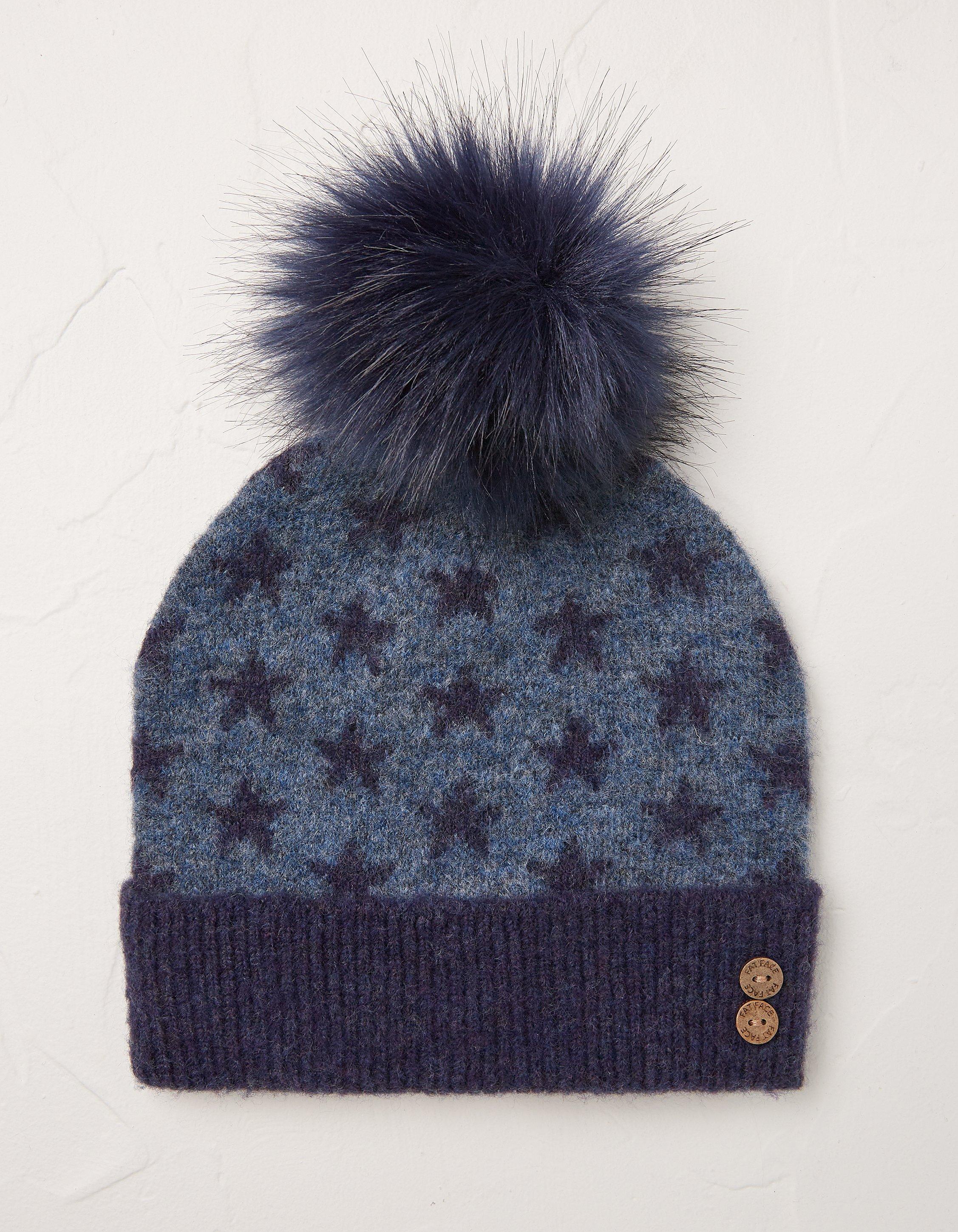 fat face ladies bobble hats