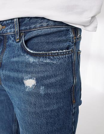 Straight Stone Rip & Repair Jeans
