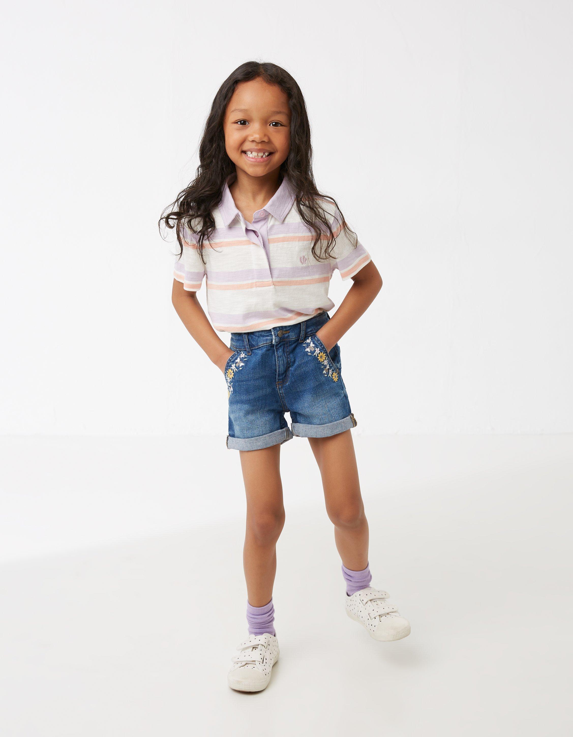 Little girls shop denim shorts