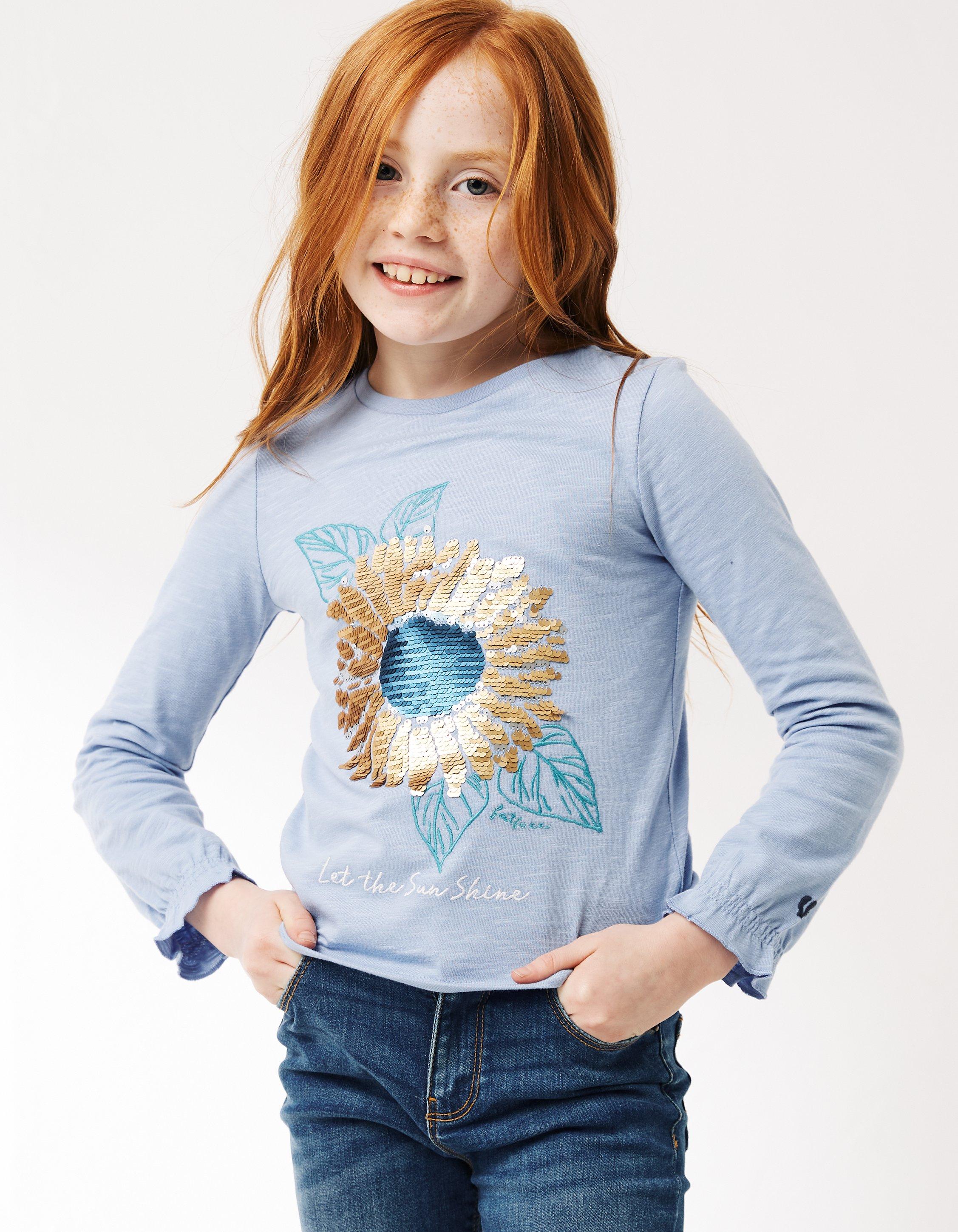 Little girl flip sequin 2024 shirt