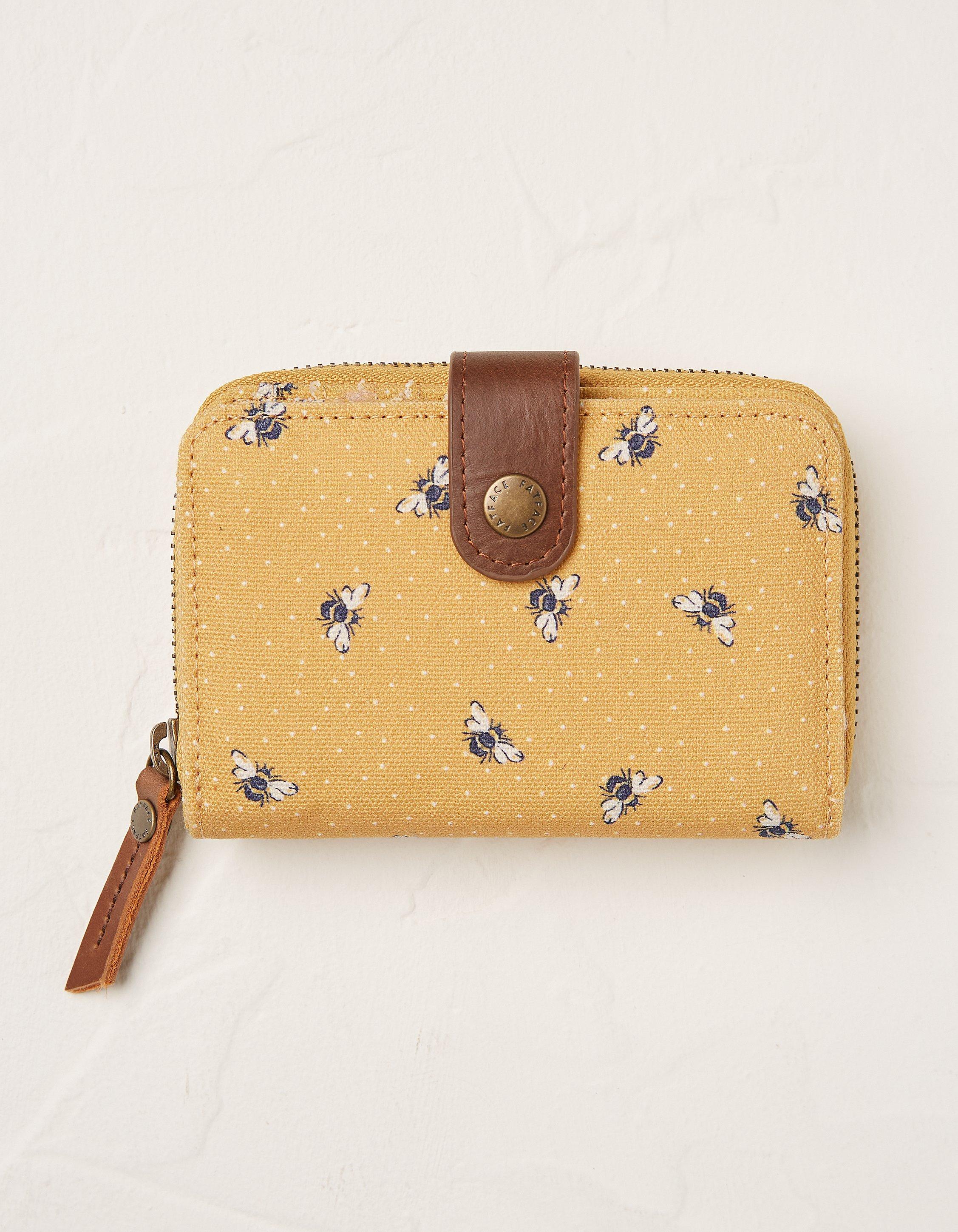 Mustard Bee Canvas Purse