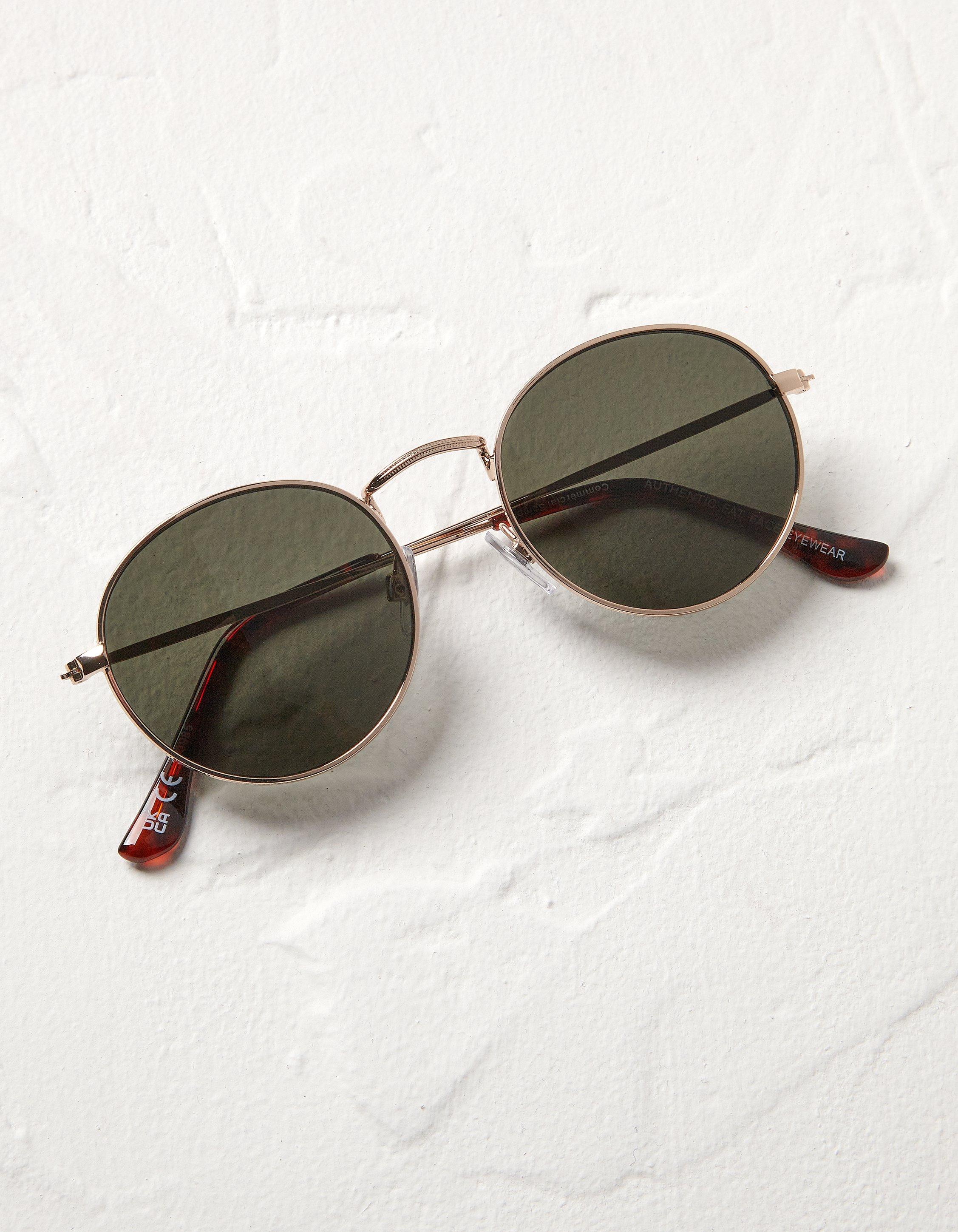 round face aviator sunglasses