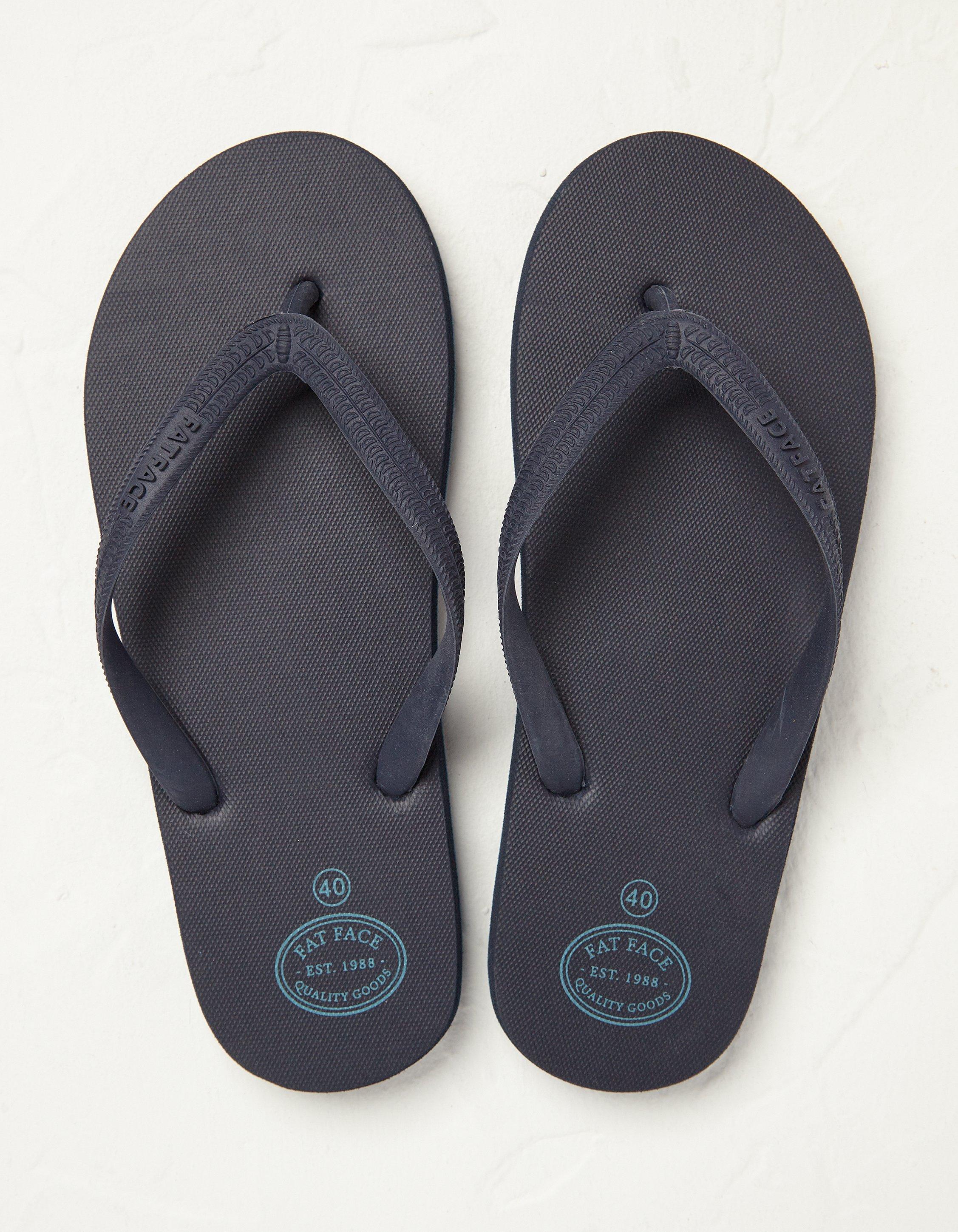 Henley Navy Plain Flip Flops