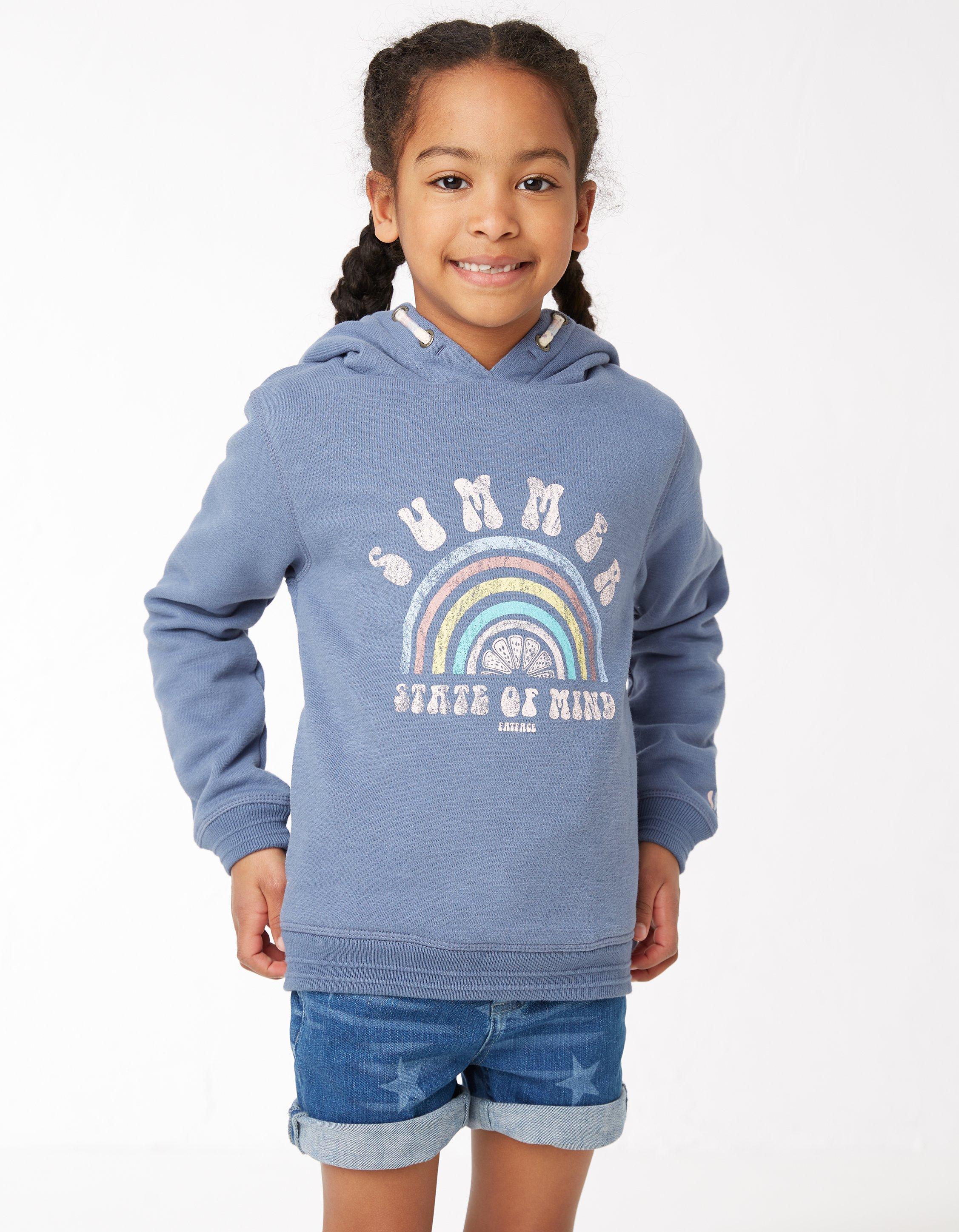 Girls 2025 rainbow hoodie