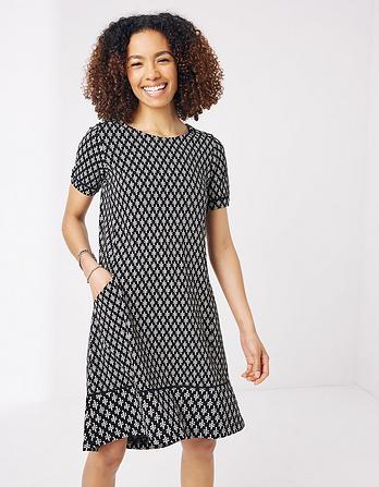 Simone Geo Print Jersey Dress