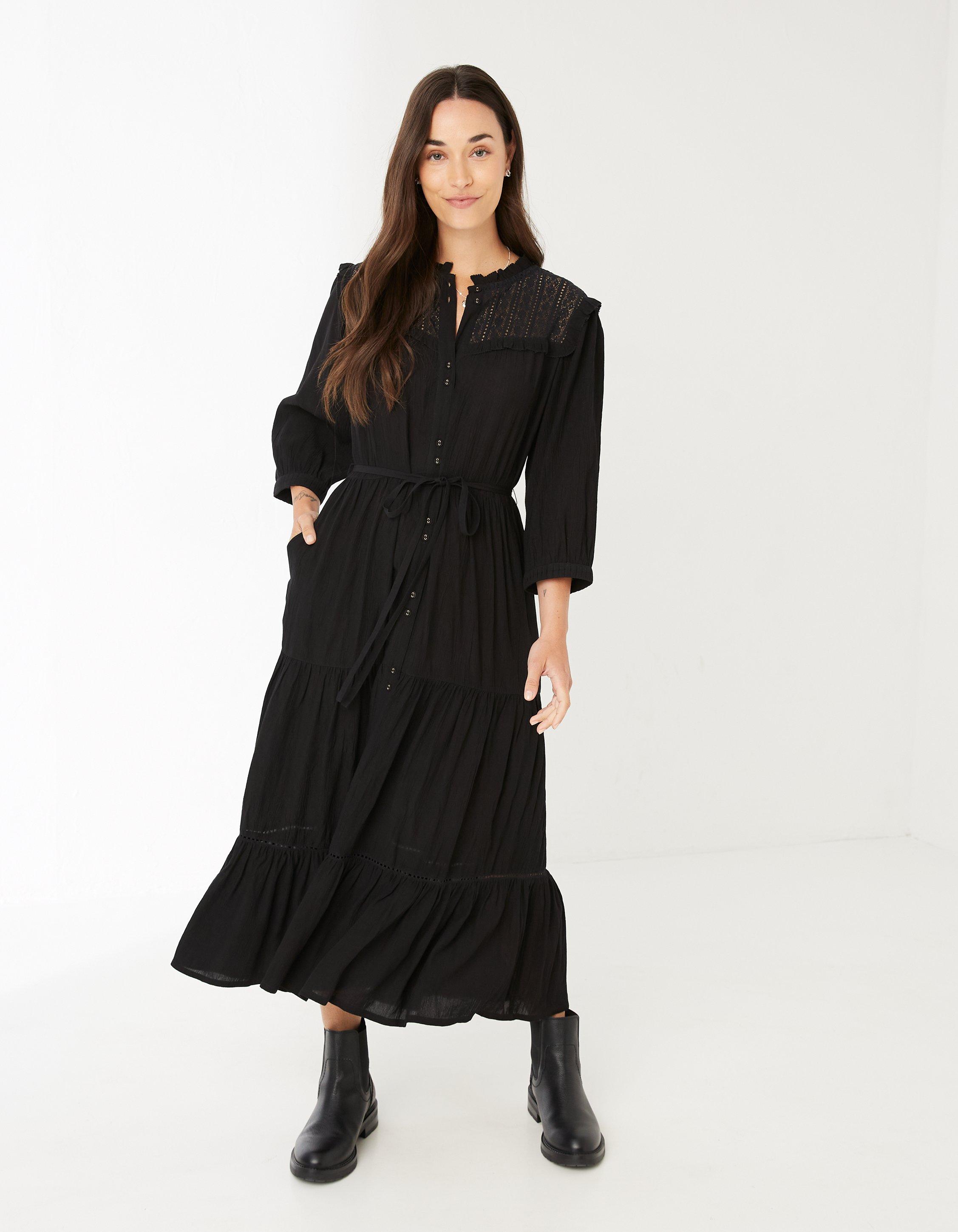 Fat face black store dress