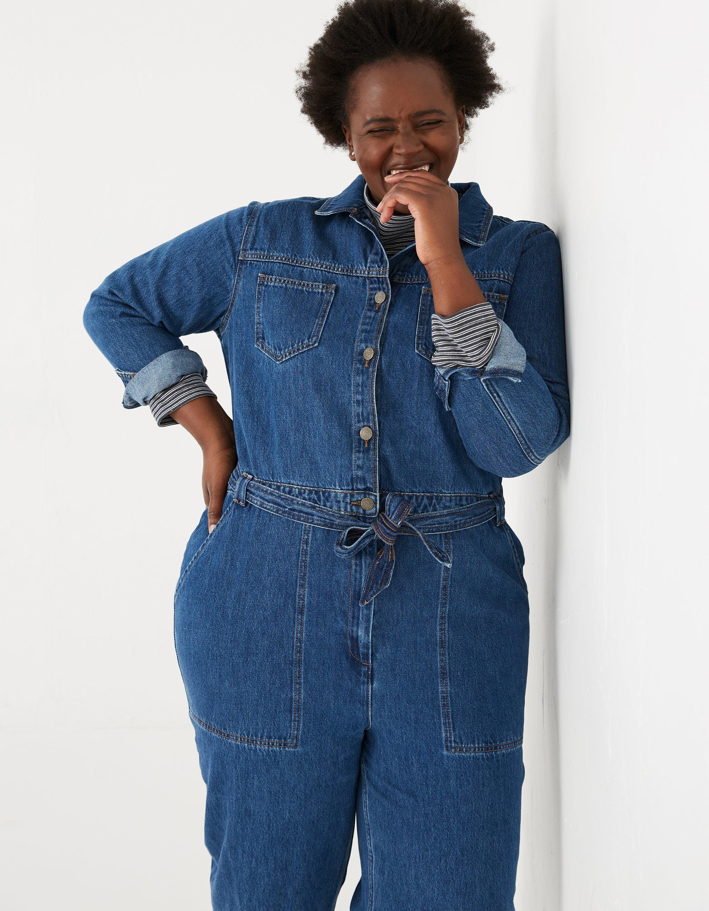 Fat face best sale denim jumpsuit