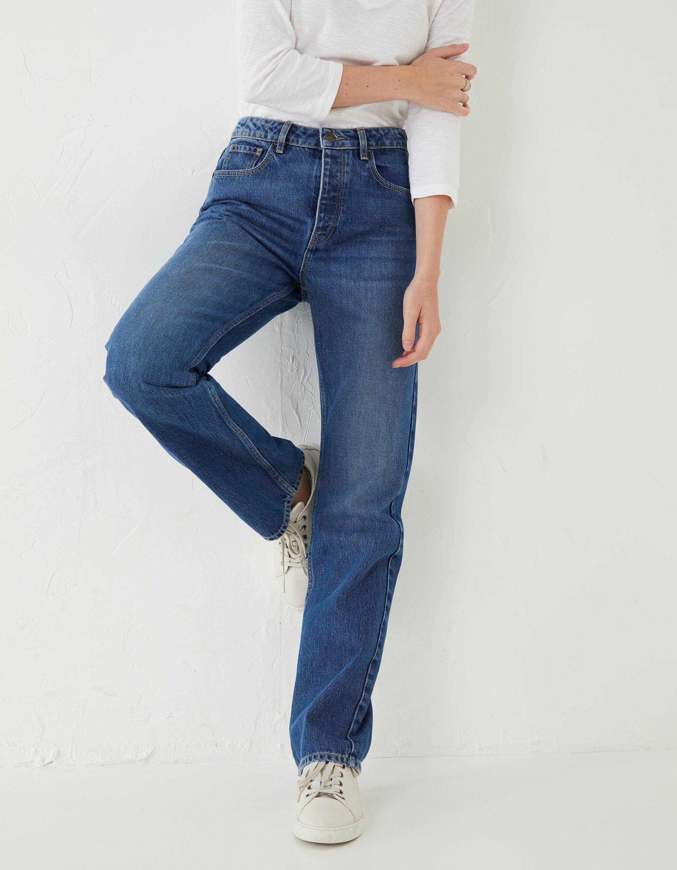 ladies high waisted stretch jeans