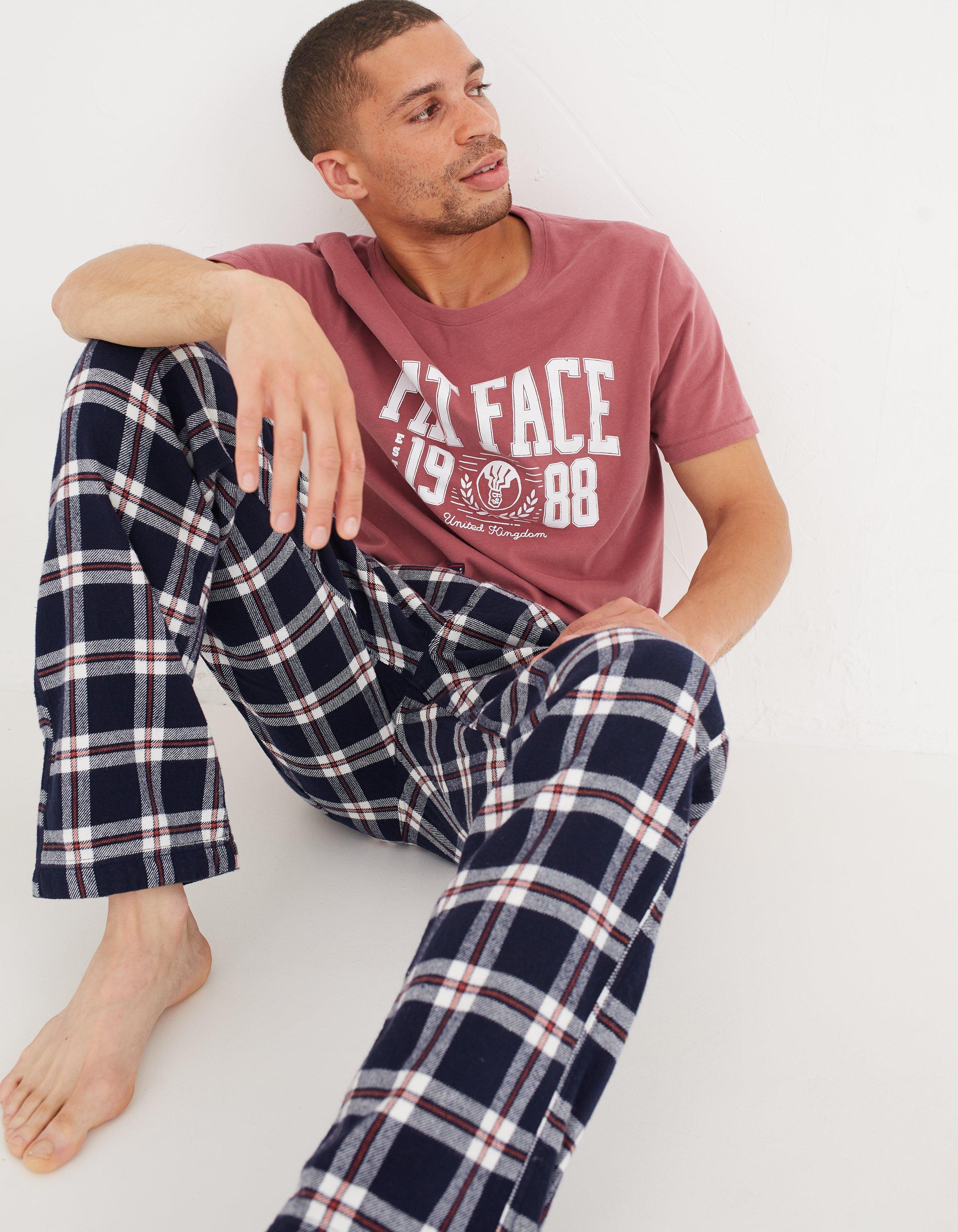 Asthall Lightweight Check Pajama Bottoms, Nightwear & Loungewear