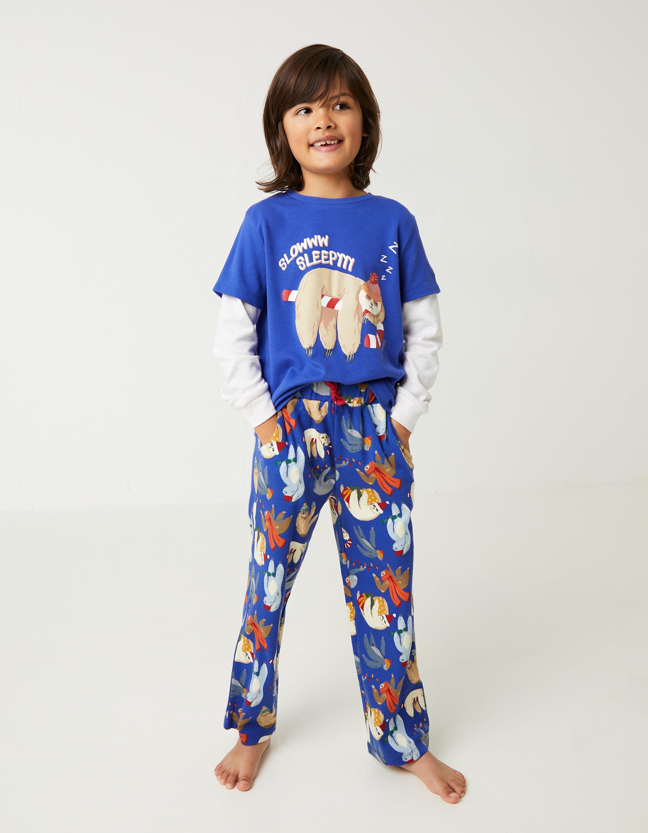 Boys discount sloth pyjamas