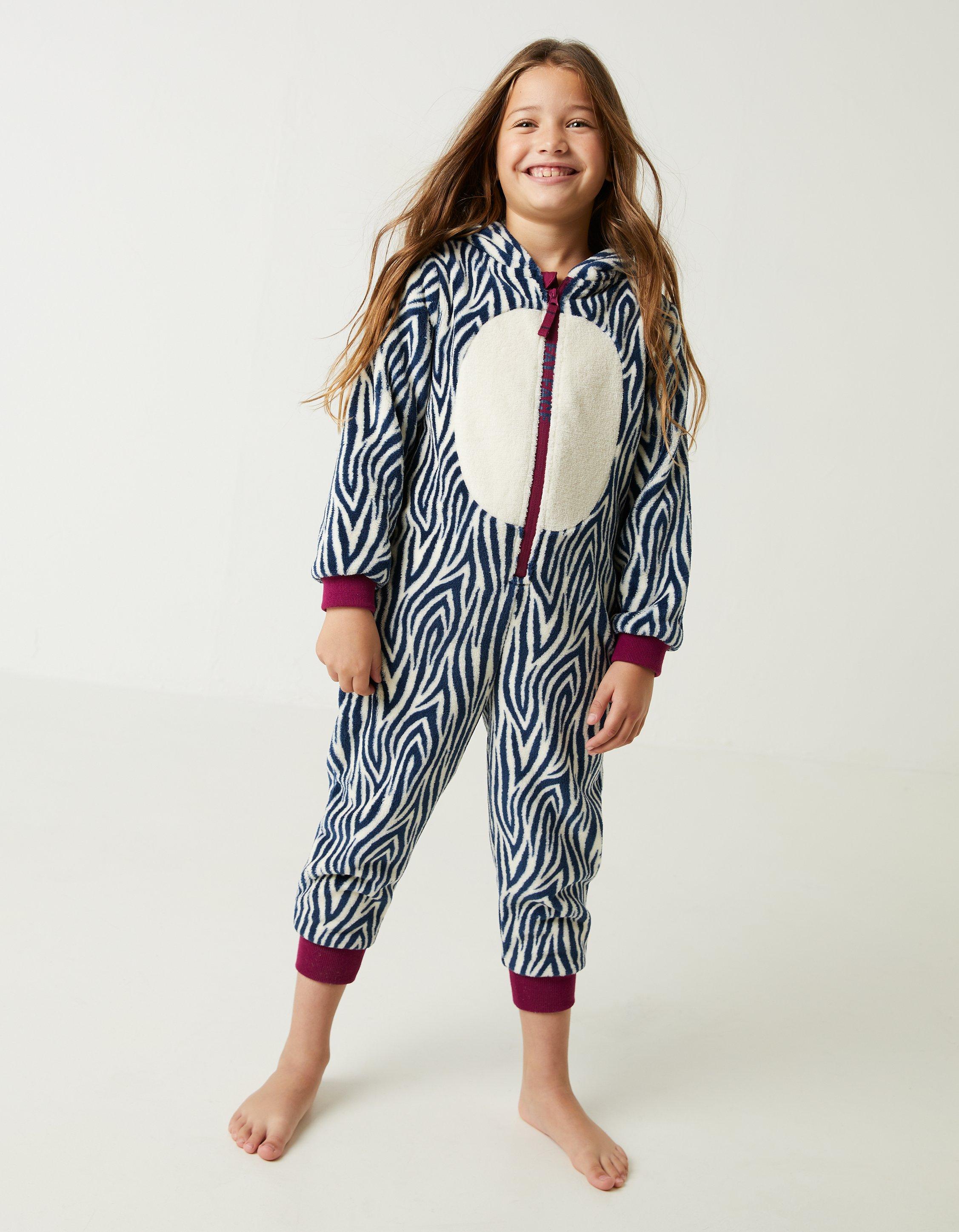 Ziggy Zebra Onesie Nightwear Loungewear FatFace