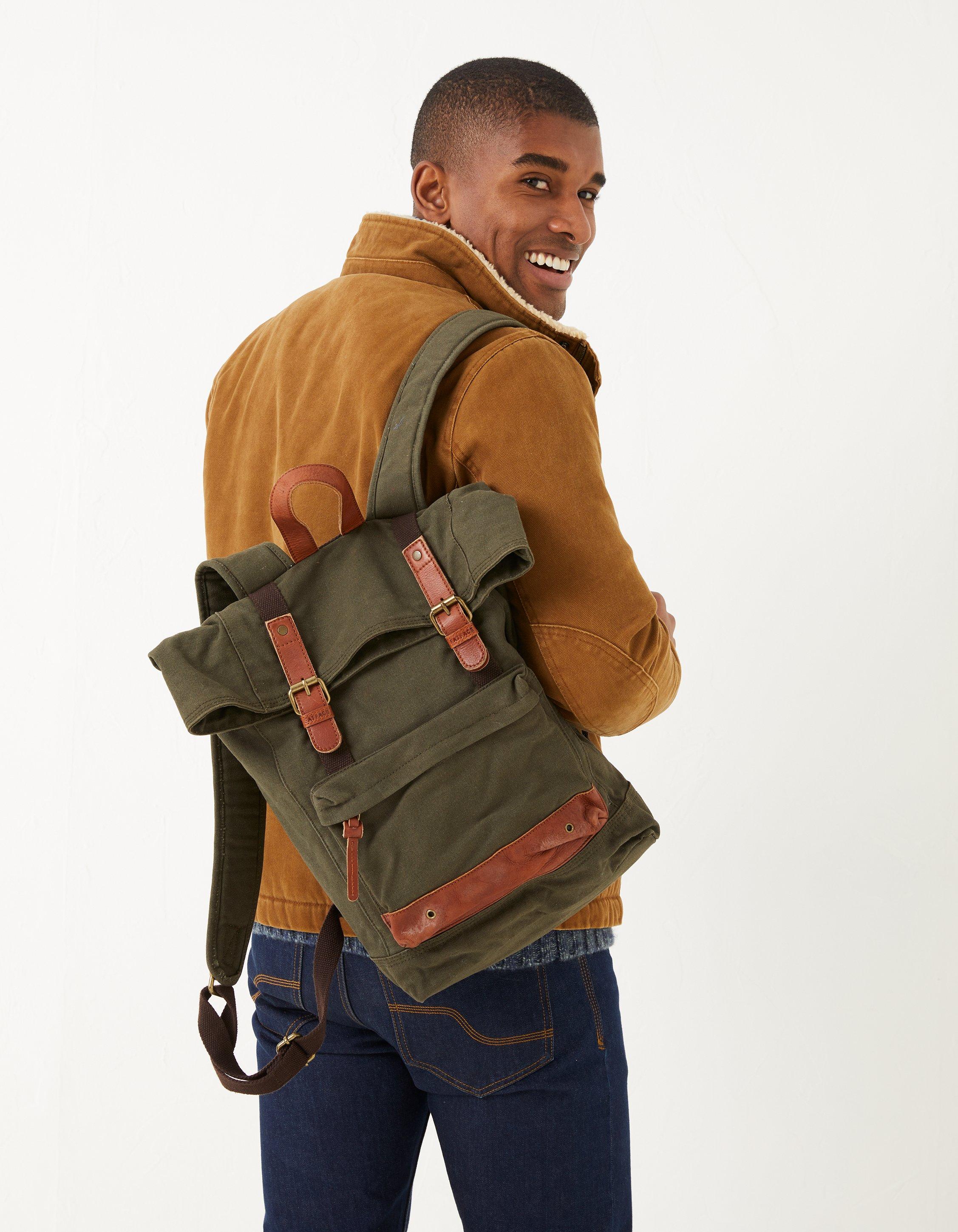 Fat face outlet leather rucksack